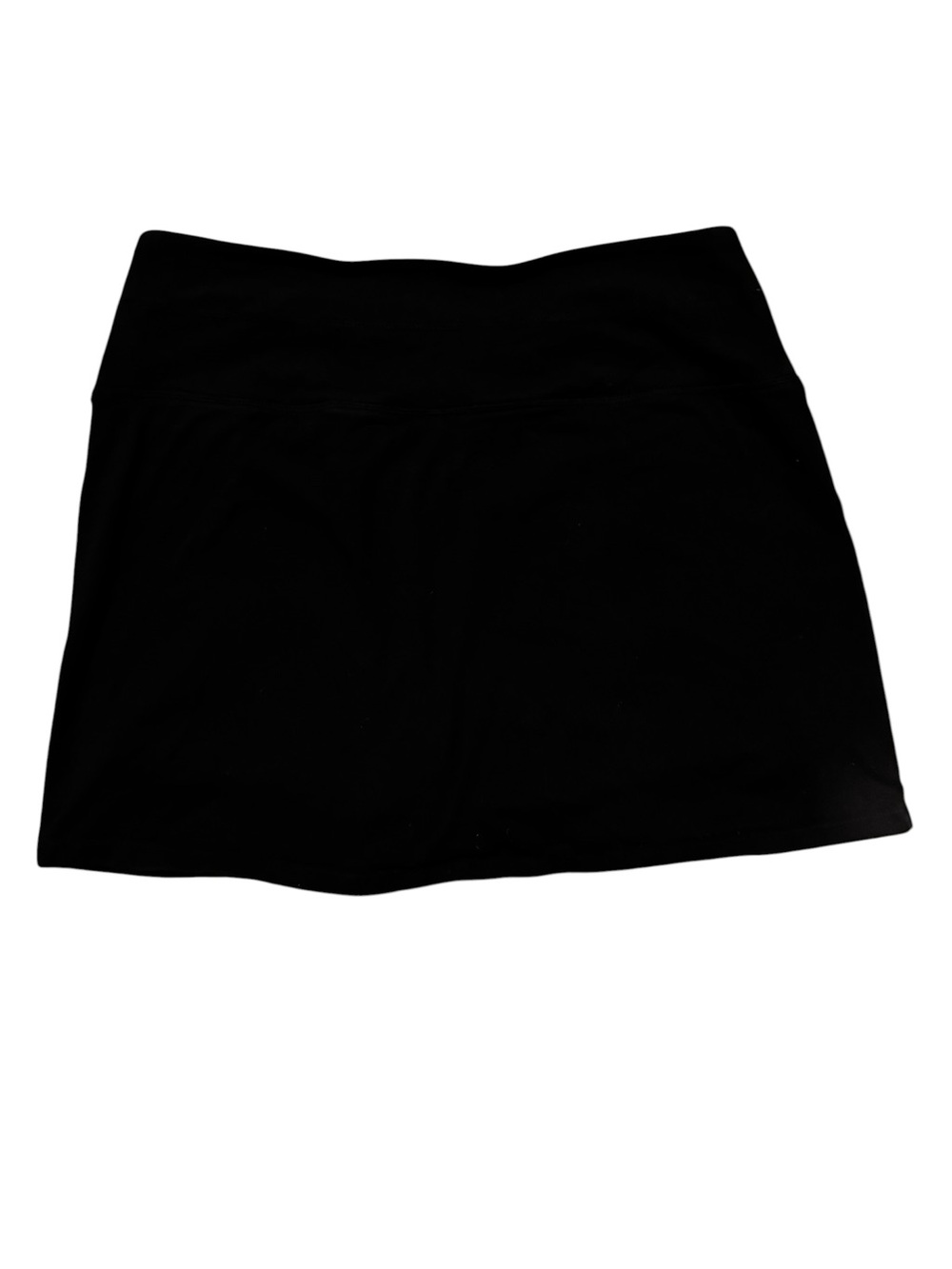 Black Active Skort with Smooth Waistband
